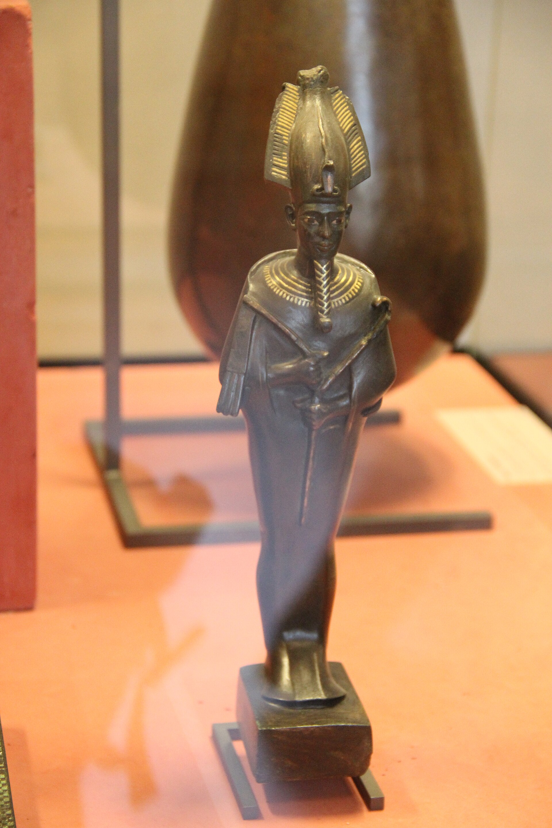 Ancient Egypt Bronze Statuette of Osiris (28253563251)